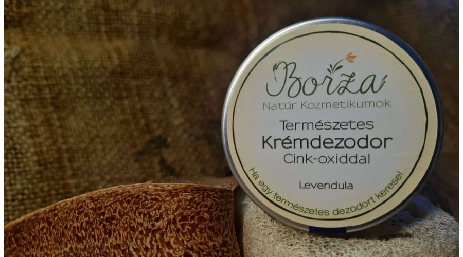 Image of Természetes krémdezodor cink-oxiddal levendula illóolajjal 45ml