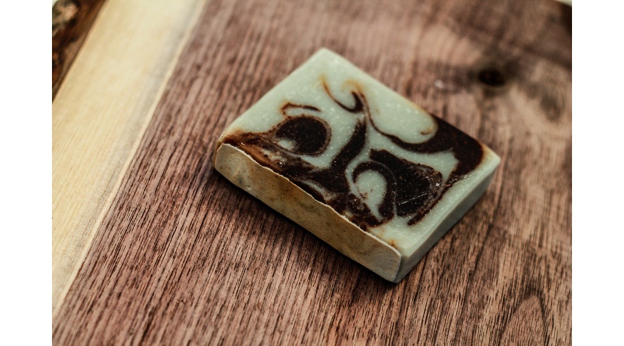 Image of Kakaóvajas Fahéjszappan Zöldagyaggal