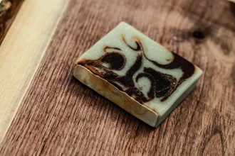 Kakaóvajas Fahéjszappan Zöldagyaggal